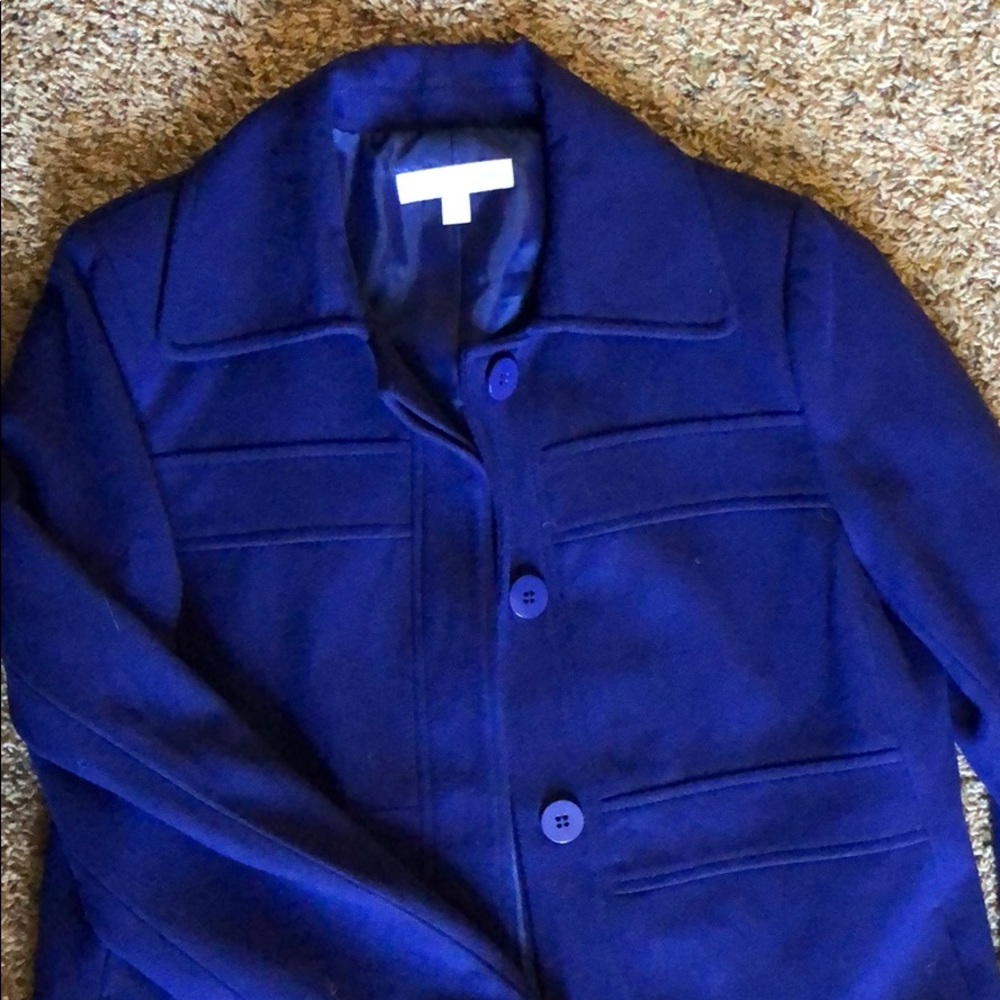 New York & Company Colbalt blue coat L